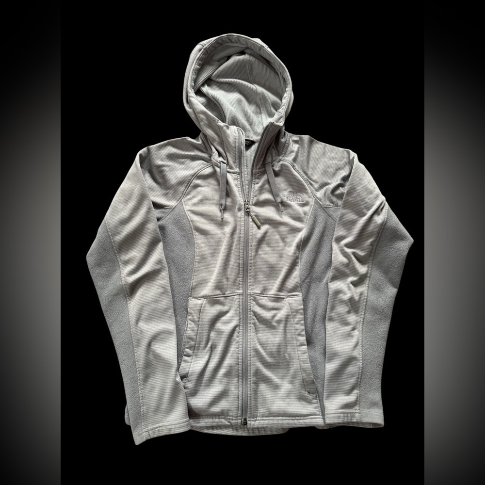 The North Face Women’s Gray Full Zip Performance Fleece Hoodie Size Small